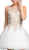 Embroidered Sheer Jewel Homecoming Dress