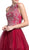 Embellished Halter A-line Homecoming Dress