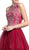 Embellished Halter A-line Homecoming Dress