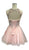 Embellished Halter A-line Homecoming Dress