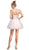 Glittering Illusion Halter Homecoming Dress