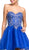 Embellished Strapless A-line Cocktail Dress