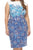 Tadashi Shoji - Knee Length Iris Embroidered Sheath Dress In Blue and Multi-Color