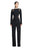 Tadashi Shoji - Long Sleeve Nude Accented Motif Jumpsuit In Black and Neutral