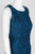 Chetta B - B1716898 Crochet Lace Sheath Cocktail Dress In Green and Blue