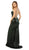 Nox Anabel - B207 Full Sequin Strappy Sexy Back Mermaid Evening Gown In Green