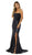 Nox Anabel - B207 Full Sequin Strappy Sexy Back Mermaid Evening Gown In Blue