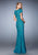 La Femme - 22998 Lace V-neck Sheath Dress In Green