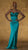 Theia - 881705 Strapless Origami Ruched Satin Sheath Dress in Green