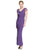 Emma Street - ES520 Cowl Neckline Jersey Evening Dress in Purple