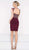 Colors Dress - 1976 Jeweled Matte Jersey Sheath Dress in Red