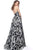 Jovani - 67561 Sequined Strapless A-line Dress In Black and Silver