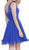 Sleeveless V-Back Sequined Cocktail Dress