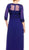 Quarter Length Sleeves Empire Long Formal Dress