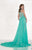 Tarik Ediz - High Low Lace Dress 92731 in Green