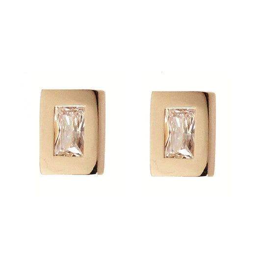Rachael Ryen -  Gold Baguette Earrings
