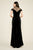 Tadashi Shoji - Esmeralda Embellished High Neck A-line Gown In Black