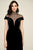 Tadashi Shoji - Esmeralda Embellished High Neck A-line Gown In Black
