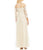 Cachet - 58542 Quarter Sleeve Embroidered Popover Dress In Neutral
