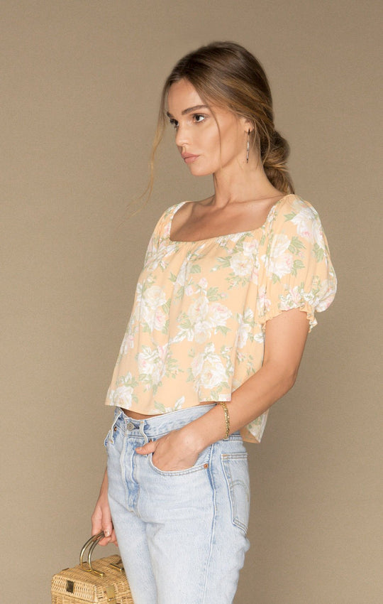 Bardot Blouse I Sherbert Floral