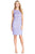 Sue Wong - Embroidered Bateau Neck Sheath Dress N5167 in Purple