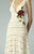 Beside Couture - BC1238 Lined A Line Dress with Floral Accent in White