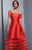Beside Couture by Gemy - BC1319 Off-Shoulder Fitted A-Line Evening Gown in Red