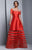 Beside Couture by Gemy - BC1319 Off-Shoulder Fitted A-Line Evening Gown in Red