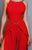 Beside Couture by Gemy - BC1322 Fitted Side Slit Pantsuit with Open Back in Red