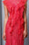 Beside Couture by Gemy - BC1324 Ruffled Lace Bateau Evening Dress in Red