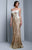 Beside Couture by Gemy - BC1326 Embellished Strapless Sweetheart Evening Gown in Gold and White
