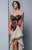 Beside Couture by Gemy - BC1327 Strapless Fitted Ruffled High Slit Gown in Gold