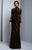 Beside Couture by Gemy - BC1333 Long Lace High Neck Trumpet Dress in Black