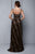 Beside Couture by Gemy - BC1335 Lace Sweetheart Sheath Dress With Slit in Black
