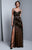 Beside Couture by Gemy - BC1335 Lace Sweetheart Sheath Dress With Slit in Black