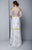 Beside Couture by Gemy - BC1342 Lace High Halter Sheath Dress in White and Green