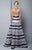 Beside Couture by Gemy - BC1344 Two Tone Lace Semi-Sweetheart Dress in Blue