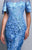Beside Couture by Gemy - BC1350 Floral Lace Embroidered Mermaid Dress in Blue