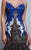 Beside Couture by Gemy - BC1352 Embellished Ruffled Trumpet Dress in Black and Blue