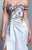 Beside Couture by Gemy - BC1354 Embellished Sheath Dress With Slit in Silver