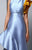 Beside Couture by Gemy - BC1355 Ruffled High Low Sheath Dress in Blue and Yellow