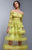 Beside Couture by Gemy - BC1358 Embroidered Long Sleeve A-line Dress in Green