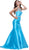 Sleeveless Gemstone Embellished Trumpet Gown