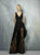 Beside Couture By Gemy - BC1281 T + P V Neck Crepe Top With Lace Pants In Black