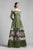 Beside Couture by Gemy - BC1365 Off Shoulder Floral Embroidered Gown In Green and Floral