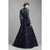 Beside Couture by Gemy - BC1379 Illusion Appliqued High Neck Lace Gown In Blue
