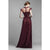 Beside Couture by Gemy - BC1390 Illusion High Neck A-Line Evening Gown In Red