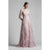 Beside Couture by Gemy - BC1402 Sleeveless Lace Tulle A-line Dress in Pink