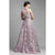 Beside Couture by Gemy - BC1403 Embroidered Tulle A-line Dress in Pink
