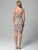 32879 Dress In Nude Gray